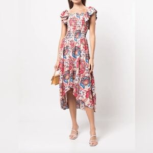 MISA Los Angeles Helena dress in Amalfi botanical print. Size M